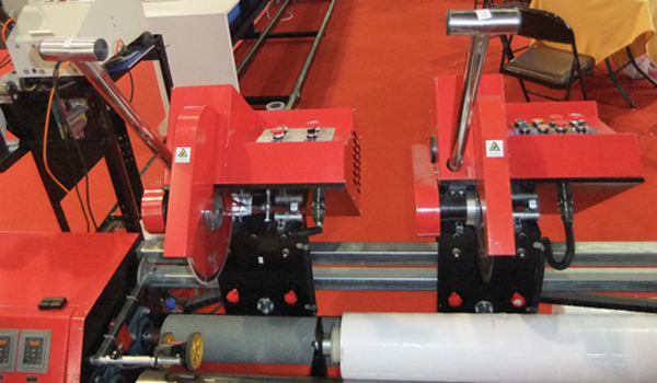 Banner Slitter with Double Blades